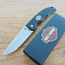 Case XX Harley Tec X Linerlock Folding Knife 3.5" Stainless Blade ABS Handle 52129