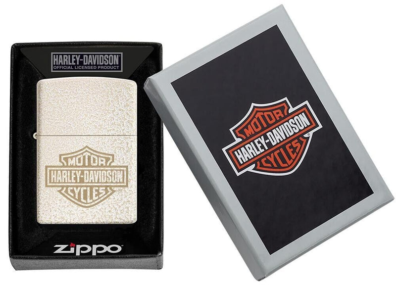 Zippo Lighter Harley-Davidson Design Windproof Mercury Glass All Metal One Piece Construction 0.5" x 2.25" 20103 -Zippo - Survivor Hand Precision Knives & Outdoor Gear Store