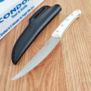 Condor Meatlove Fixed Knife 4.5" Satin 420HC Steel Blade White Micarta Handle
