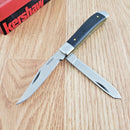 Kershaw Gadsden Pocket Knife 7Cr17MoV Steel Clip/Spey Blades Black G10 Handle