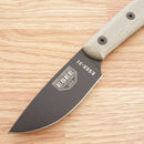 ESEE Model 3 Fixed Knife 3.63" Powder Coated 1095HC Steel Full Tang Blade Green Canvas Micarta Handle 3HM -ESEE - Survivor Hand Precision Knives & Outdoor Gear Store