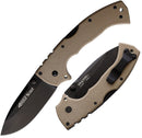 Cold Steel 4-Max Scout Lockback Folding Knife 4" AUS-10A Steel Blade Desert Tan Griv-Ex Handle 62RQDTBK -Cold Steel - Survivor Hand Precision Knives & Outdoor Gear Store