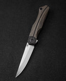 Bestech Knives Folding Knife 3.5" M390 Steel Blade Titanium/Carbon Fiber Handle