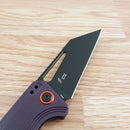 CJRB Ruffian Linerlock Folding Knife 3" Black PVD Coated AR-RPM9 Steel Blade Purple G10 Handle 1924BVT -CJRB - Survivor Hand Precision Knives & Outdoor Gear Store