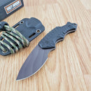 Case XX Harley TecX Fixed Knife 2.5" Stainless Steel Blade Black G10 Handle 52207