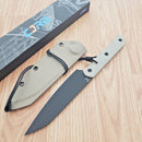 CJRB Silax Fixed Knife 5.11" AR-RPM9 Steel Wharncliffe Blade Beige G10 Handle
