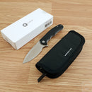 Civivi Mini Praxis Liner Folding Knife 3" D2 Tool Steel Blade Black G10 Handle