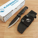 Condor Darklore Fixed Knife 4.31" 1095 High Carbon Steel Blade Micarta Handle