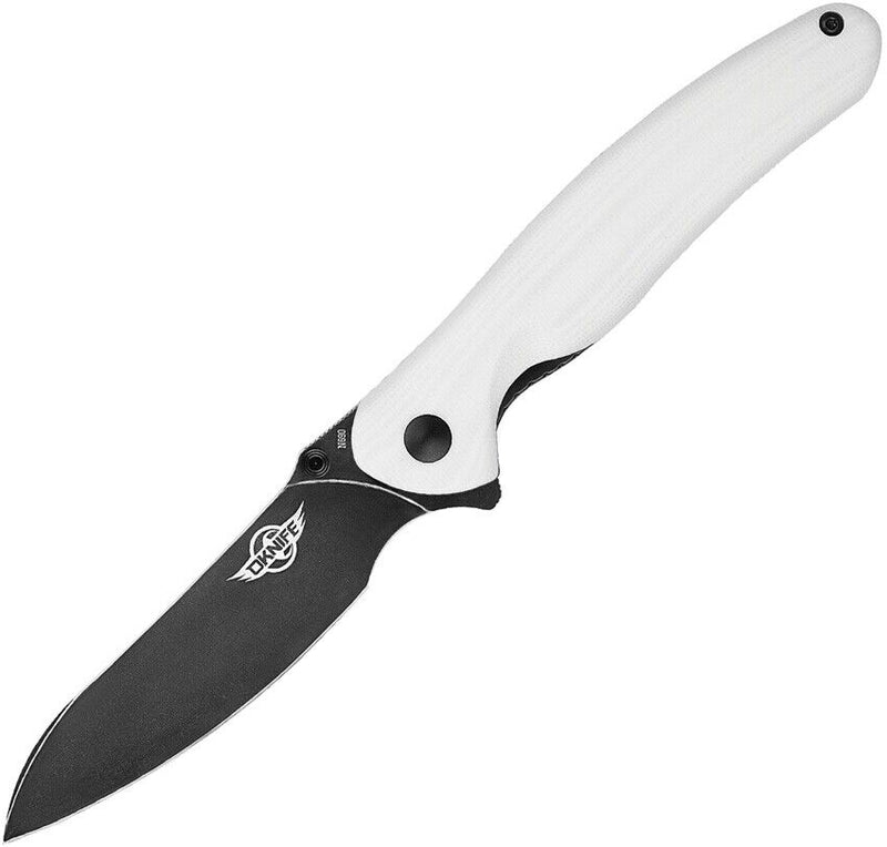 Olight Drever Linerlock Folding Knife 3.5" Black Finish Bohler N690 Steel Extended Tang Blade White G10 Handle DREVERWH -Olight - Survivor Hand Precision Knives & Outdoor Gear Store