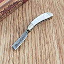 Rough Ryder Mini Folding Knife Stainless Razor Blade Mother Of Pearl Handle