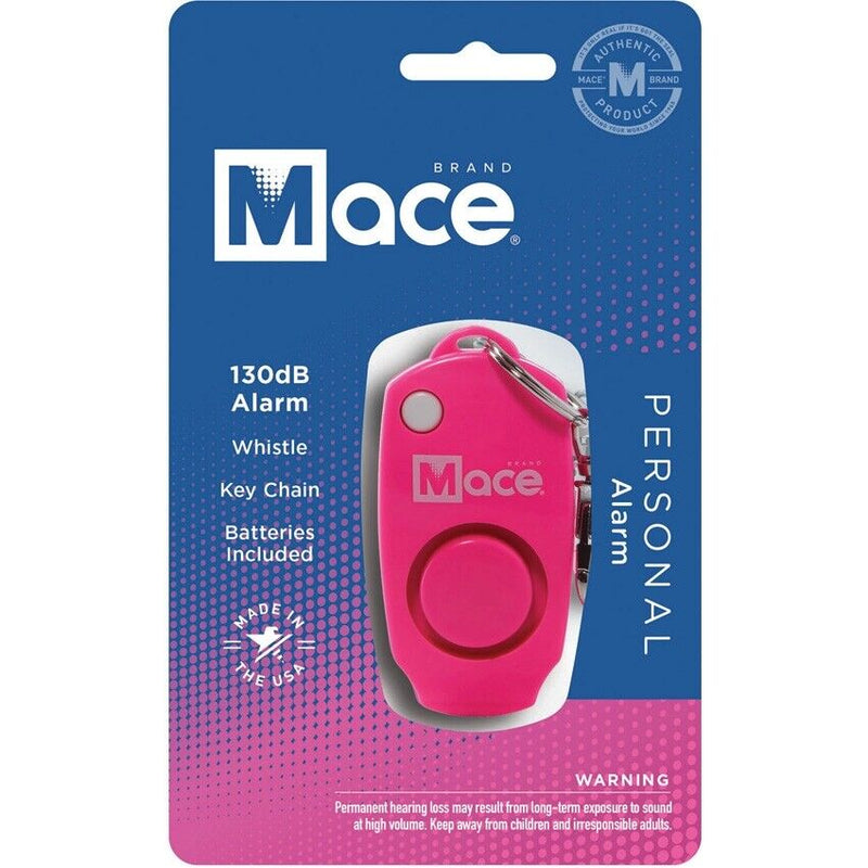 Mace Personal Alarm Pink Integrated Whistle 130dB With Key Ring Attachment 3" x 1.5" x 0.75" 80731 -Mace - Survivor Hand Precision Knives & Outdoor Gear Store