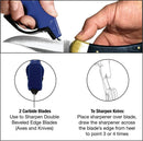 AccuSharp Knife & Scissors Diamond Carbide Sharpener Blue ABS Handle 1001C -AccuSharp - Survivor Hand Precision Knives & Outdoor Gear Store