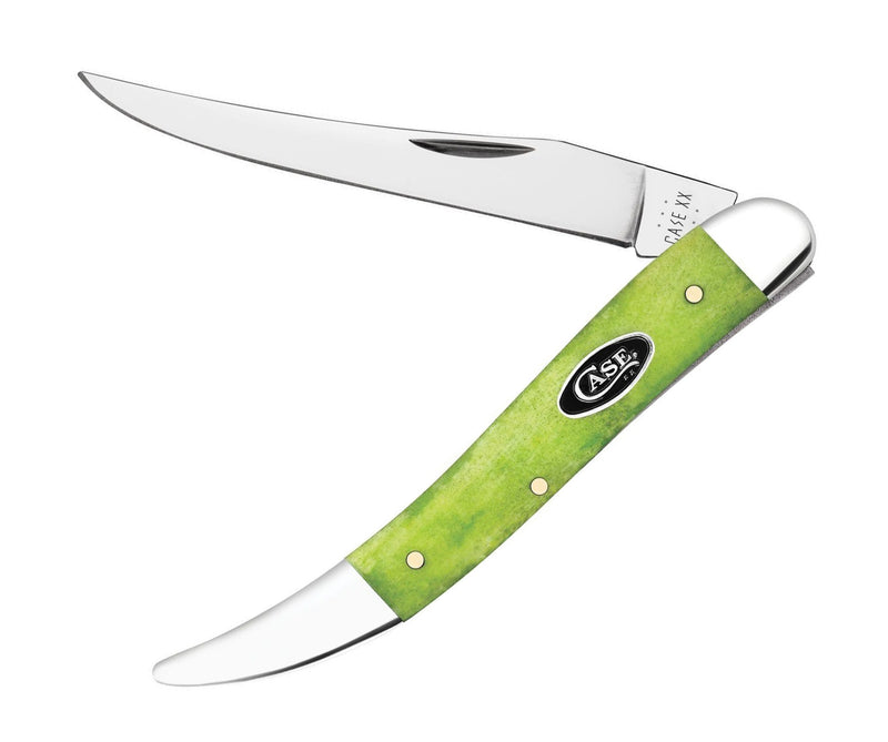 Case XX Medium Toothpick Folding Knife 2.42" Tru-Sharp Surgical Steel Clip Point Blade Green Apple Smooth Bone Handle 53031 -Case Cutlery - Survivor Hand Precision Knives & Outdoor Gear Store