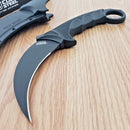 Cold Steel Tiger Fixed Knife 4.75" AUS-8A Steel Blade Balck Textured Griv-Ex Handle
