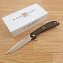 Al Mar Ultralight Eagle Folding Knife 4" 8Cr13MoV Steel Blade Black Black FRN Handle