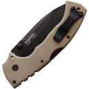 Cold Steel 4-Max Scout Lockback Folding Knife 4" AUS-10A Steel Blade Desert Tan Griv-Ex Handle 62RQDTBK -Cold Steel - Survivor Hand Precision Knives & Outdoor Gear Store