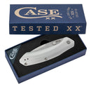 Case XX Westline Linerlock Folding Knife 3.5" CPM-S35VN Steel Drop Point Blade Silver Stonewashed Aluminum Handle 36553 -Case Cutlery - Survivor Hand Precision Knives & Outdoor Gear Store