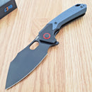CJRB Caldera Liner Folding Knife 3.5" AR-RPM9 Steel Blade Black/Blue/Gray G10