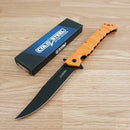 Cold Steel Large Luzon Folding Knife 6" 8Cr13MoV Steel Blade Orange GFN Handle