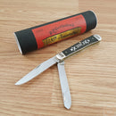 Case XX 130th Anniversary Trapper Pocket Knife Stainless Steel Blades Bone Handle 130SBRL