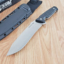 Cold Steel Razor Tek Fixed Knife 6.5" 4116 Steel Full Tang Blade Black Sculpted GFN Handle