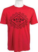 Case XX T-Shirt Red Large W.R. Case & Sons Logo On Front Combed Ringspun Cotton Construction 52570 -Case Cutlery - Survivor Hand Precision Knives & Outdoor Gear Store