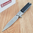 Artisan Classic Liner Folding Knife 3.75" D2 Tool Steel Blade Black G10 Handle