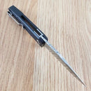 Artisan Cutlery Predator Folding Knife 3" D2 Tool Steel Blade Black G10 Handle