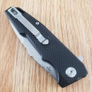 Artisan Cutlery Predator Folding Knife 3" D2 Tool Steel Blade Black G10 Handle