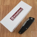 Artisan Cutlery Predator Folding Knife 3" D2 Tool Steel Blade Black G10 Handle