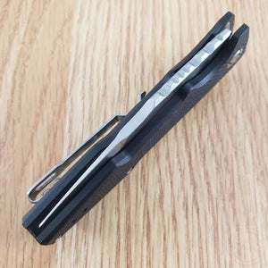 Artisan Cutlery Predator Folding Knife 3" D2 Tool Steel Blade Black G10 Handle