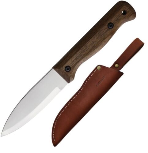 BPS Knives Camping Fixed Knife 4.25" 1066 Carbon Steel Full Tang Blade Walnut Handle 01CS -BPS Knives - Survivor Hand Precision Knives & Outdoor Gear Store