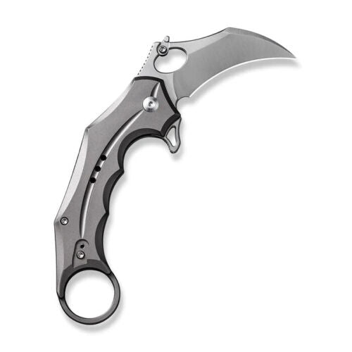 Civivi Incisor II Linerlock Folding Knife 2" Nitro-V Steel Karambit Blade Gray Aluminum Handle 16016B3 -Civivi - Survivor Hand Precision Knives & Outdoor Gear Store