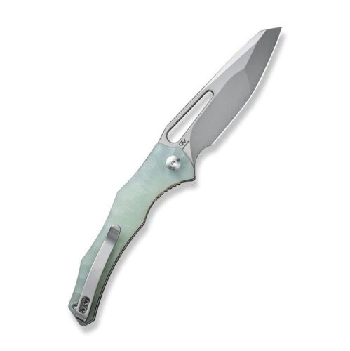 Civivi Spiny Dogfish Linerlock Folding Knife 3.5" 14C28N Sandvik Steel Blade Jade Sculpted G10 Handle 220062 -Civivi - Survivor Hand Precision Knives & Outdoor Gear Store