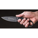 TOPS CUT Combat Utility Tool Fixed Knife 4.25" Black Traction Coated 1095HC Steel Drop Point Blade Canvas Micarta Handle CUT40A -TOPS - Survivor Hand Precision Knives & Outdoor Gear Store