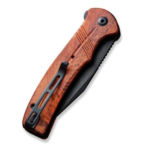 Civivi Cogent Button Lock Folding Knife 3.5" 14C28N Steel Clip Point Blade Guibourtia Wood Handle 20038D8 -Civivi - Survivor Hand Precision Knives & Outdoor Gear Store