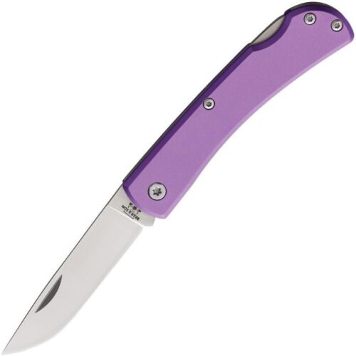 Bear & Son Small Farmhand Lockback Folding Knife 2.63" Stainless Steel Blade Purple Aluminum Handle 137LPL -Bear & Son - Survivor Hand Precision Knives & Outdoor Gear Store