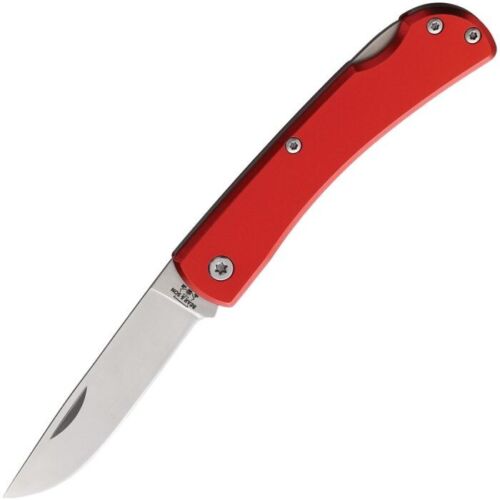 Bear & Son Small Farmhand Lockback Folding Knife 2.63" Stainless Steel Blade Red Aluminum Handle 137LRD -Bear & Son - Survivor Hand Precision Knives & Outdoor Gear Store