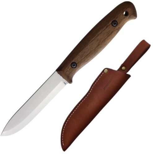 BPS Knives Camping Fixed Knife 4.25" Scandi Grind 1066 Carbon Steel Full Tang Blade Walnut Handle 02FTCS -BPS Knives - Survivor Hand Precision Knives & Outdoor Gear Store