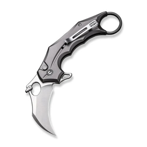 Civivi Incisor II Linerlock Folding Knife 2" Nitro-V Steel Karambit Blade Gray Aluminum Handle 16016B3 -Civivi - Survivor Hand Precision Knives & Outdoor Gear Store