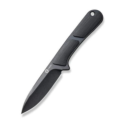 Civivi Mini Elementum Fixed Knife 2.25" Nitro-V Steel Drop Point Blade Black G10 Handle 230101 -Civivi - Survivor Hand Precision Knives & Outdoor Gear Store