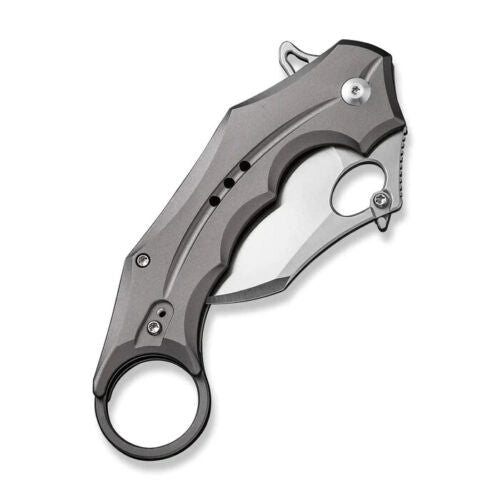 Civivi Incisor II Linerlock Folding Knife 2" Nitro-V Steel Karambit Blade Gray Aluminum Handle 16016B3 -Civivi - Survivor Hand Precision Knives & Outdoor Gear Store