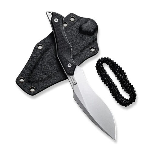 Civivi Vaquita II Neck Fixed Knife 3.25" Nitro V Steel Full / Extended Tang Blade Black G10 Handle 047C1 -Civivi - Survivor Hand Precision Knives & Outdoor Gear Store