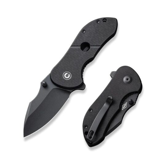 Civivi Gordo Linerlock Folding Knife 2.5" D2 Steel Drop Point Blade Black G10 Handle 22018C1 -Civivi - Survivor Hand Precision Knives & Outdoor Gear Store