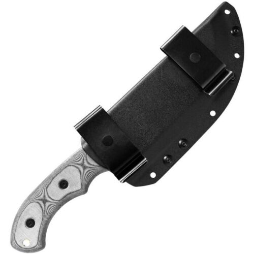 TOPS Tom Brown Tracker Fixed Knife 6.38" 1095HC Steel Sawback / Full Tang Blade Black Linen Micarta Handle TBT010C -TOPS - Survivor Hand Precision Knives & Outdoor Gear Store