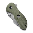 Civivi Gordo Linerlock Folding Knife 2.5" D2 Steel Drop Point Blade Green Canvas Micarta Handle 22018C2 -Civivi - Survivor Hand Precision Knives & Outdoor Gear Store