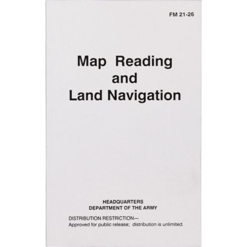 Books Map Reading & Land Navigation Headquarters Department Of The Army With Global Positioning Systems And Much More 194 -Books - Survivor Hand Precision Knives & Outdoor Gear Store