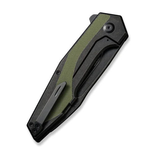 Civivi Hypersonic Framelock Folding Knife 3.75" 14C28N Sandvik Steel Extended Tang Blade Stainless Steel / OD Green G10 Inlay Handle 220111 -Civivi - Survivor Hand Precision Knives & Outdoor Gear Store