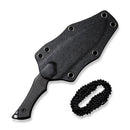 Civivi Vaquita II Neck Fixed Knife 3.25" Black Nitro V Steel Full / Extended Tang Blade Dark Green Canvas Micarta Handle 047C3 -Civivi - Survivor Hand Precision Knives & Outdoor Gear Store