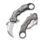 Civivi Incisor II Linerlock Folding Knife 2" Nitro-V Steel Karambit Blade Gray Aluminum Handle 16016B3 -Civivi - Survivor Hand Precision Knives & Outdoor Gear Store